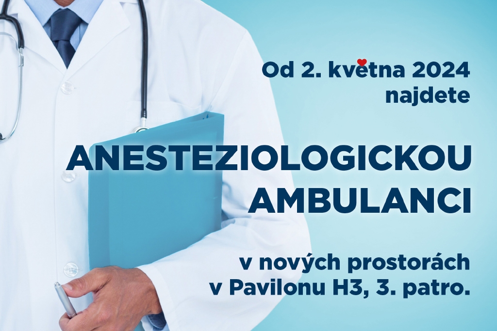 Změna umístění Anesteziologické ambulance