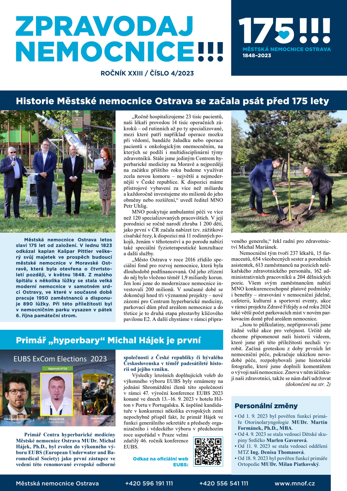 Zpravodaj nemocnice: 4/2023