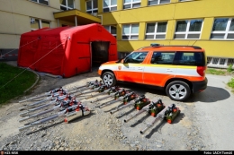 Zkušení hasiči zvládli rychle dekontaminaci tří stanic Městské nemocnice Ostrava