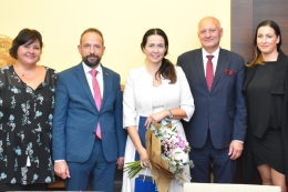 Náš Anděl mezi zdravotníky Šárka Trčková byla přijata panem primátorem